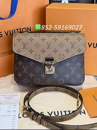 99新✨全港最平 ‼正品任驗 ‼有單‼🌈Louis Vuitton LV Pochette Métis M44876 Brown 棕色💖可斜孭 可手拎👏現貨 支持陪驗 #女裝手袋 #男裝手袋 #包包 