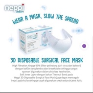 NEPPI 3D SURGICAL FACE MASK 30P | Adult medical mask