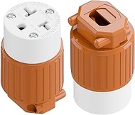 (2PACK) Four-in-One NEMA 5-15R/5-20R/6-15R/6-20R Female Receptacle,15A/20A 125VOLT, 15A/20A 250V NEM