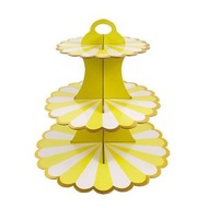 其他品牌 - 多層甜品架 Cupcake架 下午茶聚會餐盤 多層紙質甜品蛋糕架 HighTea 紙杯蛋糕 點心 生日派對用品 三層燙金蛋糕架 裝飾用品 即棄餐具