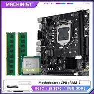 MACHINIST | MACHINIST H61 Motherboard Intel Core I5 3570 CPU LGA 1155 Processor And DDR3 8GB(2*4GB)