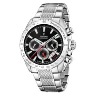 [Creationwatches] Festina Chrono Sport Stainless Steel Black Dial Quartz F20668-4 100M Mens Watch