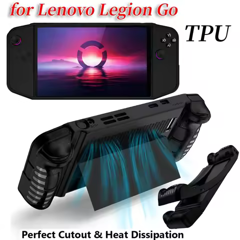 For Lenovo Legion GO Cover TPU Protective Case Shockproof Protector Cover for Legion GO With Stand P