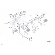 Forklift 【Spring inching  pedal 】47129-26600-71 8FD15-8FD30 / 6FD15-30 7FD15-30 47119-23610-71 / 5FD
