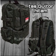 tas ransel model gultor warna hitam ukuran besar /tas ransel tni/tas punggung pria/tas TNI