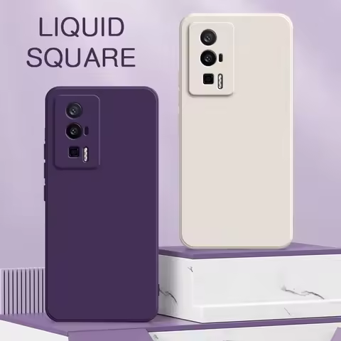 Square Liquid Mobile Phone Case for Redmi K60 Pro Ultra K60E Soft Silicone Back Cover RedmiK60 K60Pr