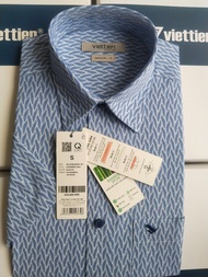 Áo sơ mi nam Việt Tiến vạt ngang tay ngắn (6T0398)