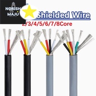 GMLdailyToolsMix UL2547 Shielded Wire 2Core 3Core 4Core 5Core 6Core 7Core 8Core PVC Insulated Outer 