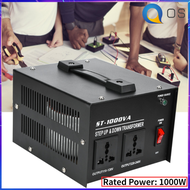 【มอเตอร์ไฟฟ้า】1000W หม้อแปลงแรงดันไฟฟ้า 110V to Bat-tery Charger 220V SINGLE Transformer ST-1000VA US Plug