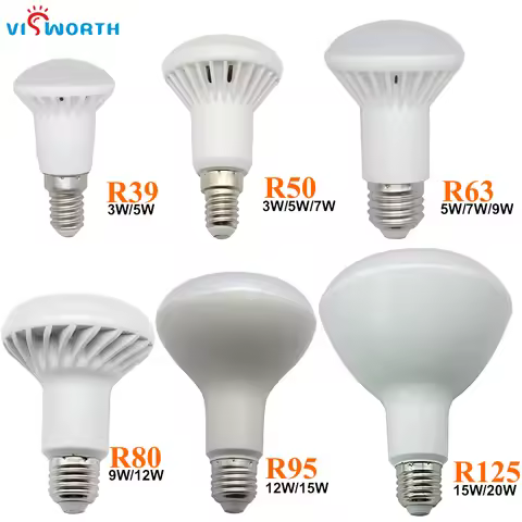 R50 LED Lamp 3W 5W 7W 9W 12W 15W 20W Lampada Lighting E27 E14 LED Crystal Lamp Warm Cold White Light