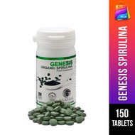 Genesis Organic Spirulina Original Health Food Supplement For Diabetes Goiter High blood 150 Tablets