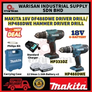 🔥HOT DEALS🔥MAKITA 18V DF488DWE DRIVER DRILL/ HP488DWE HAMMER DRIVER DRILL