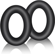 Adhiper Silicone Earpads Covers for Sony WH-1000XM4, WH-XB910N, WH-CH720N, Bose QuietComfort Ultra/QC45, Bose 700, ATH M50X/M40X, Logitech G Pro X, 1More SonoFlow and More - Black