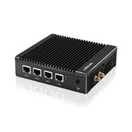 Micro Firewall Appliance Intel N3700 Quad Core, 4 Intel 2.5GbE NIC Ports Fanless Mini PC, 4GB RAM DD