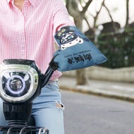 Motorcycle Handlebar Gloves with Reflective Strip Windproof Thermal Handle Bar Cover for Cold Weathe