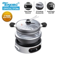 TOYOMI 4.5L Multi Cooker with Grill Pan and Steamer MC 6969SS