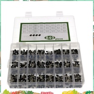 840Pcs/Set 24Values TO-92 Transistor BC547 BC327 BC337 2N2222 3904 PNP/NPN Transistors Set Electroni