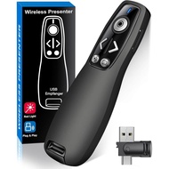 Presentation Clicker Wireless Presenter Remote for PowerPoint, Powerpoint Clicker with Volume Contro