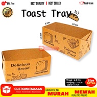 Toast Tray Isi 50 / Toast Box / Dus Roti Bakar / Box Roti Toast / Kemasan Roti Bakar