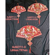 GANTUNGAN Fuk 2 horse fan hanger, thick plastic material, code GJ 711- 3 bsr 85x97cm /pcs 2 sdg 75x8