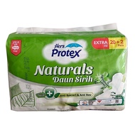 1 Pack Hers Protex Naturals Extra Betel Leafdaun Contains 20+2 Pads Size 23.5cm Wing Antibacterial &