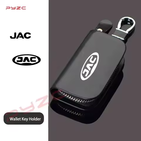 Voor JAC Verfijnen J3 J4 J7 JS3 JS4 KR1 S2 S3 S4 Fashion Vintage Genuine Leather Wallet Key Holder H