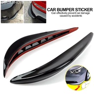 LOOKSHOW 2Pcs Universal Car Bumper Corner Protector Rubber Stickers Guards Buffer Trim Molding Anti-