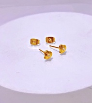 Zihang Jewelry Authentic 10k US Fancy ANGEL &amp; ANNE #18 studs earrings for kids and women