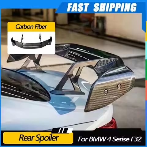 JMCARCOOL Rear Spoiler Carbon Fiber Rear Roof Spoiler Wing Accessories Car Styling For BMW 4 Serise 