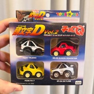 Takara Tomy Tomica Choro Q 頭文字D Vol.2 Project D VS Seven Ster Reaf Boxset Toyota AE86 Trueno Mazda B