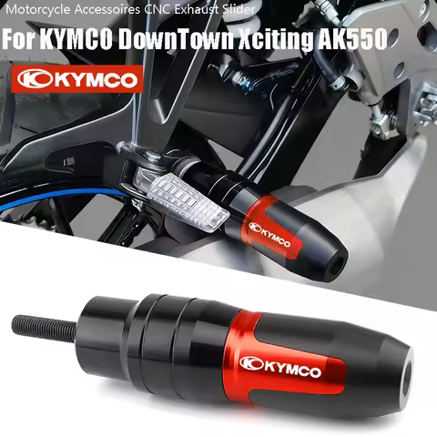 Motocycle Exhaust Slider Crash Pad Fallin Protection For KYMCO DownTown 350 300i Xciting 250 350i 40