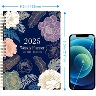 2025 Planner, Calendar Planner 2025, A5 January - December 2025 Planner Weekly and Monthly, 8.5" x 6