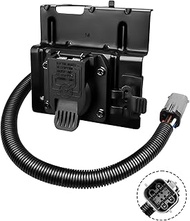 4 & 7 Pin Trailer Tow Wiring Harness Plug Fit for Ford F250 F350 Super Duty 2002 2003 2004, 4-Flat 7