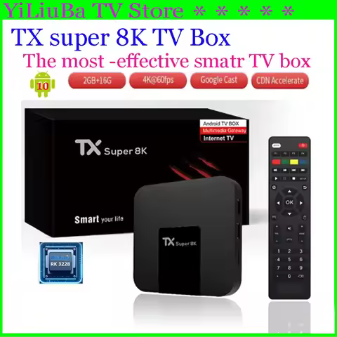 [Genuine] TX Super 8K TV box Best and Easy Android11.0 Smart TV Box 2GB+16GB UHD wifi Global Market 