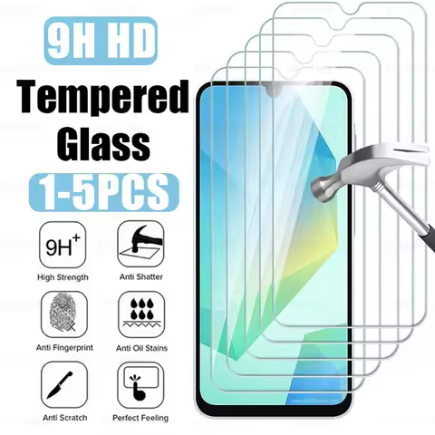 1-5Pcs HD Tempered Glass For Samsung Galaxy A16 A17 5G Screen Protector 9H Clear Protective Film Cas