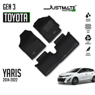 JUSTMATE TOYOTA พรมปูพื้นรถยนต์ VIOS / YARIS GEN 3 2014 - 2022