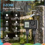 Automatic Irrigation Timer Rechargeable Sprinkler Timer Brass Inlet Programmable Irrigation Water Ti