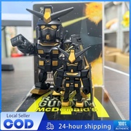 Qmsv mini McDonalds Gundam Collection Model Black Gold RX-78-2 Limited Edition mcdonald gundam