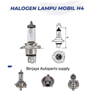 H4 HALOGEN LIGHT BULB 12V 60/55 WATT OR 100/90 WATT CAR