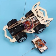 [ReadyStock]  DIY Remote Control Wooden Racing Car Model for STEM Education Toy / Kereta Kawalan Jau