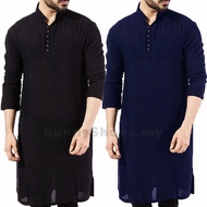 2020 Lelaki Men's Indian Bollywood Kurta Shirt Collarless V Neck Tops