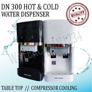 [ 1 PCS 1 ORDER ] DN-300 HOT & COLD (TABLE TOP) WATER DISPENSER WITH 4PCS FILTER - COMPRESSOR COOLIN