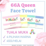 66A Queen Brand Face Towel / Tuala Muka Corak Bunga 66A / 100% Cotton Flower Design Washcloth Towel 