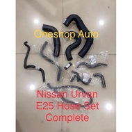 READY STOCK NISSAN URVAN E25 RADIATOR HOSE  SET COMPLETE   .Suitable : NISSAN URVAN E25 only