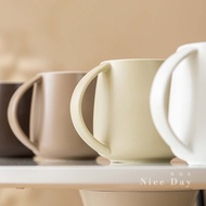 [Taiwan Shipment] Coffee Cup Afternoon Tea Ceramic Nordic Arc-Shaped Exquisite Office Household
