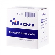 ผ้าก็อซ Non-sterileขนาด 2x2 นิ้ว/ 3x3 นิ้ว/ 4x4 นิ้ว กล่องละ 10 ซอง ยิบบอน Gauze Swab Yibon ก๊อซ ปิด