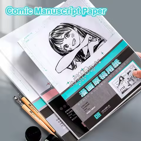 30Sheets Comic Manuscript Paper A4/B4 110g Animation Design Drawing Paper with Scale Cartoon Paintin