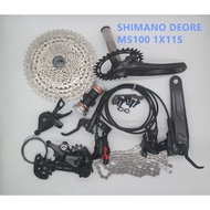SHIMANO deore M5100 groupset  MTB bike bicycle 1x11s 11 speed derailleur group set with brake m6100
