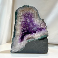 [Glace Crystals] Amethyst Geode Cave with Agate banding