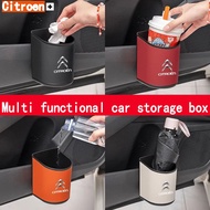 Citroen Car storage bin car door cup holder garbage bin umbrella storage Nappa leather car storage b